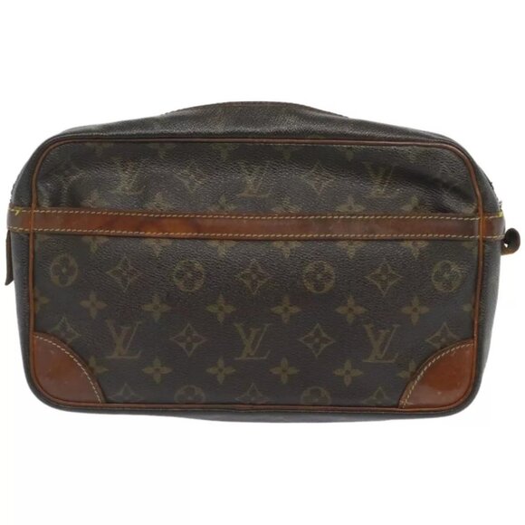 LOUIS VUITTON Monogram Compiegne 28 Clutch Bag - Picture 1 of 16